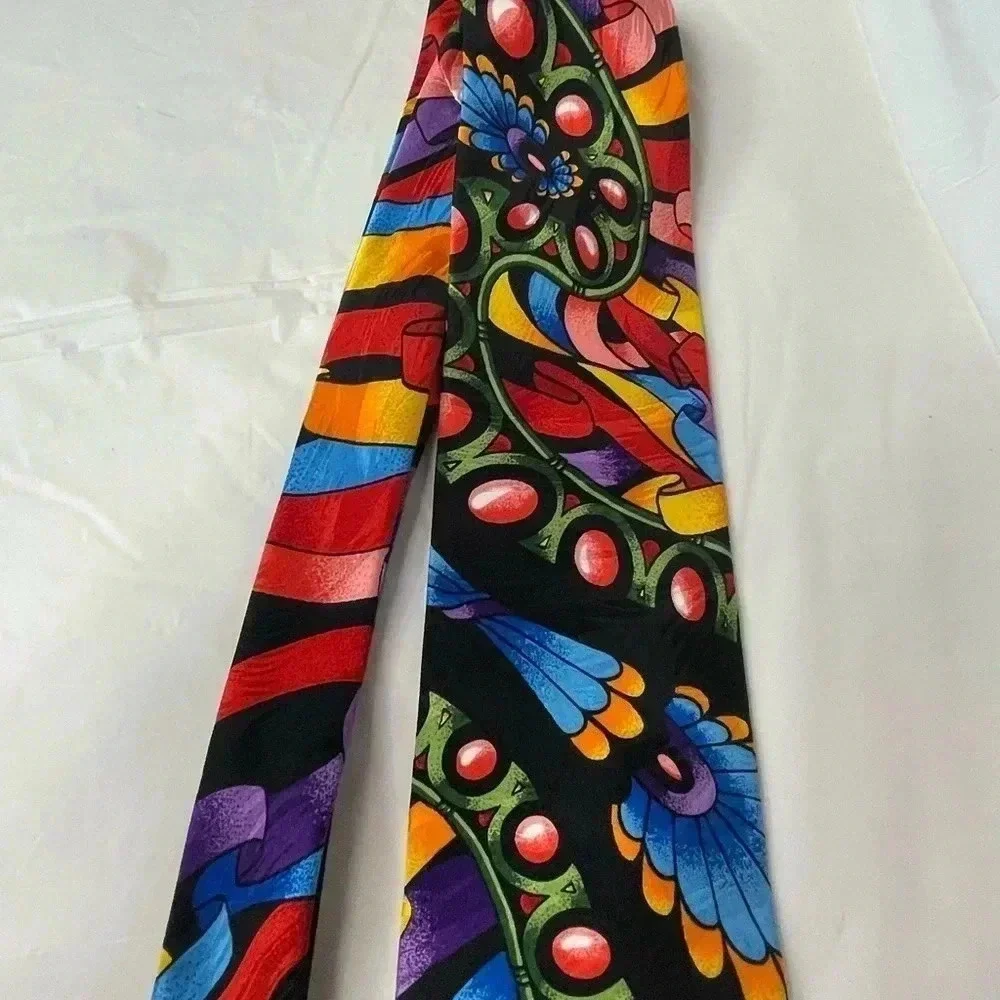 Rush Limbaugh No Boundaries collection 100% silk men’s tie made in the USA blue